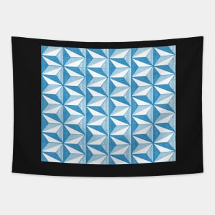 optical triangles (blue and white) Tapestry
