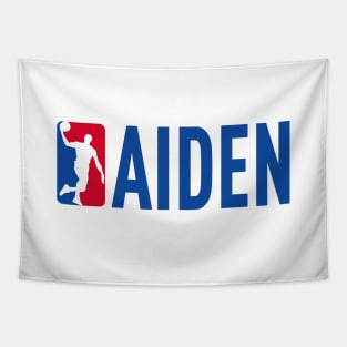 Aiden NBA Basketball Custom Player Your Name T-Shirt Tapestry