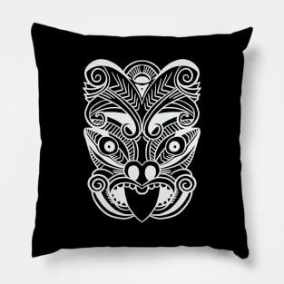 The Haka Mask - Maori New Zealand Dance Rugby Pillow