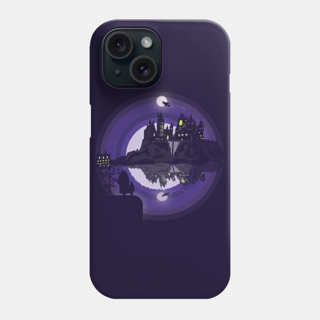 Wizardry Silhouette illustration Phone Case by Lookify