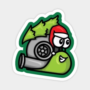 Turbo Snail - Christmas Tree Hauler (Green) Magnet