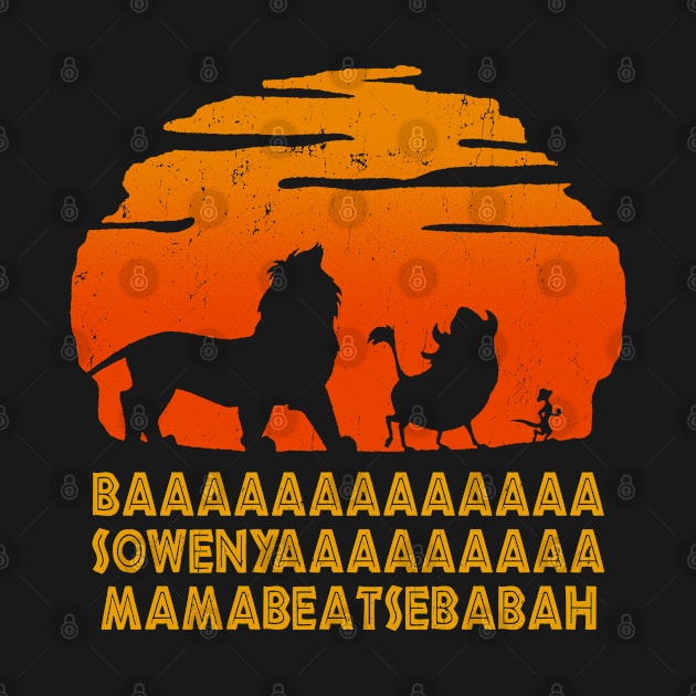 Baaa Sowenyaaa Lion African King by TheMerchHaven