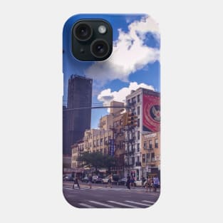 People Buildings Street Art Graffiti Bowery Manhattan NYC Phone Case