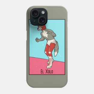 El Xolo // Mexican Luchador Dog Loteria Card Phone Case