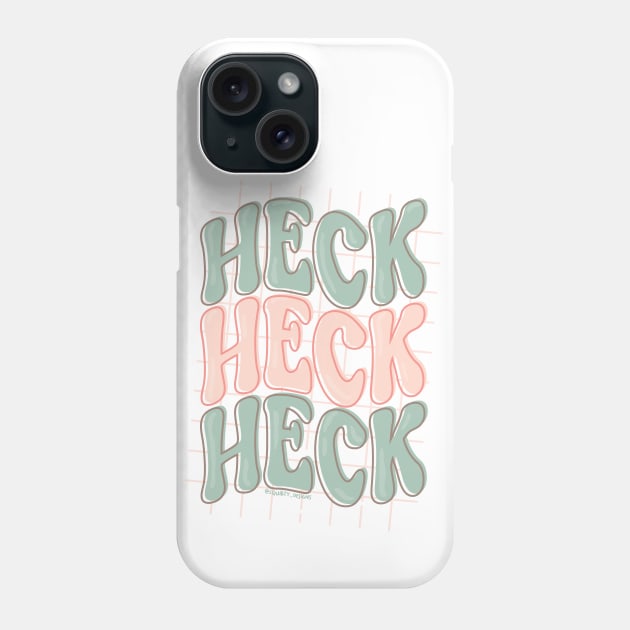 Triple Heck (Mint / Pink) Phone Case by Squibzy