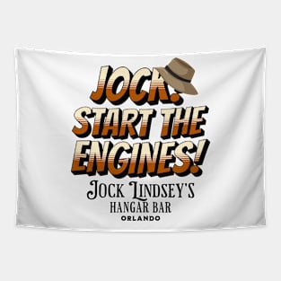 Jock! Start The Engines! Jock Lindsey's Hangar Bar Orlando Florida Tapestry