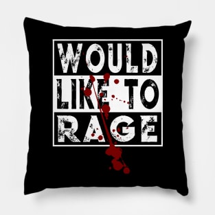 Warrior Class Barbarian Fantasy RPG I Would Like To Rage Pillow