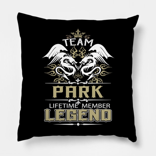 Park Name T Shirt -  Team Park Lifetime Member Legend Name Gift Item Tee Pillow by yalytkinyq