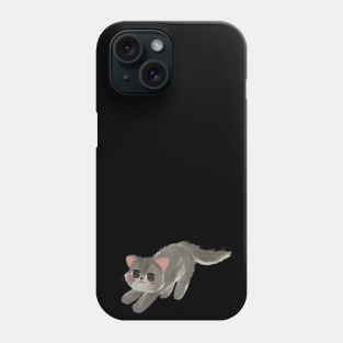 Timmy the Grey cat Phone Case