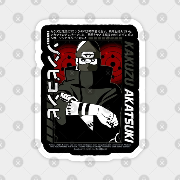 Kakuzu From the Akatsuki - Naruto Anime Magnet by Otaku Vibes