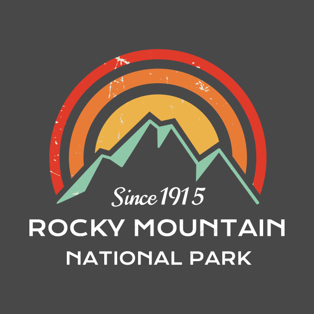 Rocky Mountains National Park Retro by roamfree