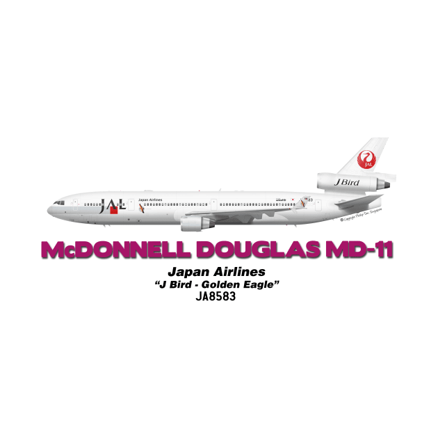 McDonnell Douglas MD-11 - Japan Airlines "J Bird - Golden Eagle" by TheArtofFlying