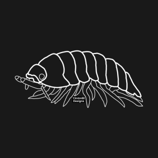 Pill Bug Outline (white) T-Shirt