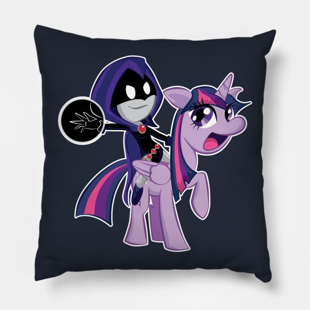 Twilight-Raven Pillow by Ryan Bangerter Art