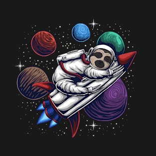 Space Astronaut Sloth T-Shirt