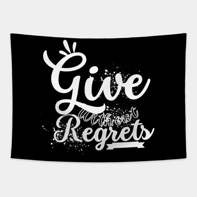 Give without regrets, cheerful giver Tapestry by Lovelybrandingnprints