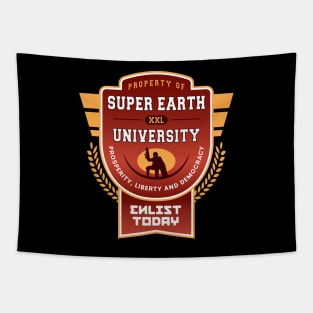 Super Earth University Emblem Tapestry