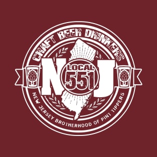 NJ CRAFT BEER DRINK LOCAL 551 T-Shirt