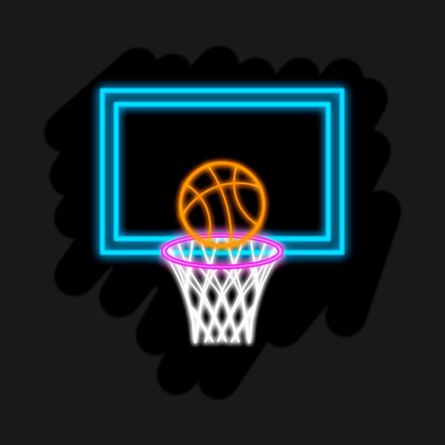 Neon Basketball by Darki