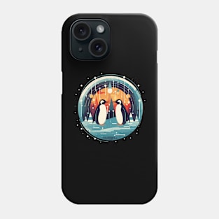 Penguin in Ornmament , Love Penguins Phone Case