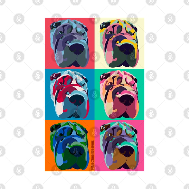 Pop Art Shar Pei by AlecSmallDesigns