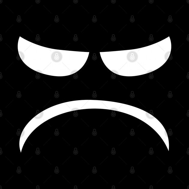 Mad Smile Face Graphic Sarcastic Emoticon Funny by DerrickDesigner