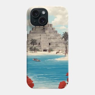Quintana Roo Mexico Vintage Poster Tourism Phone Case