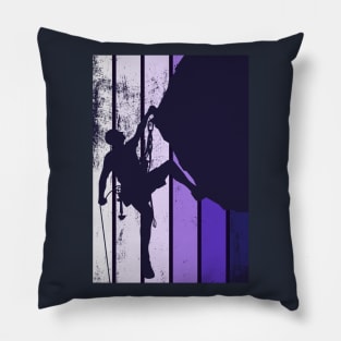 Climbing at Night Pillow