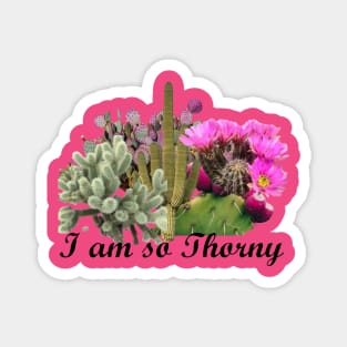 Cactus I Am So Thorny Desert Cacti California Magnet