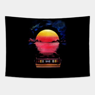 Cosmic Sunset Tapestry