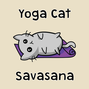 Yoga Cat Savasana T-Shirt