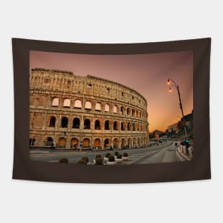 The Colosseum twilight Tapestry