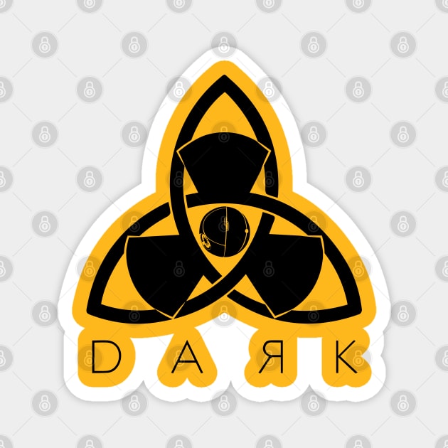 Dark  nuclear triskel Magnet by Ddalyrincon