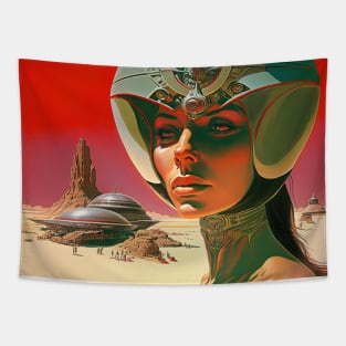 We Are Floating In Space - 104 - Sci-Fi Inspired Retro Artwork Tapestry