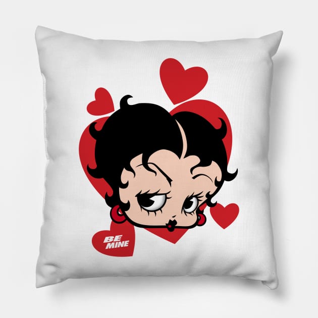 BETTY BOOP - Hearts Pillow by KERZILLA