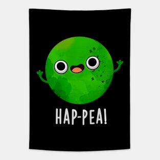 Hap-pea Cute Happy Pea Pun Tapestry