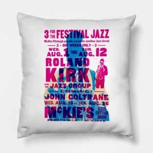 Roland Kirk tour poster Pillow