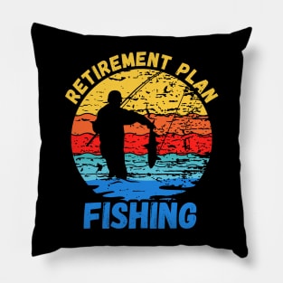 Retirement Plan Fishing Pillow