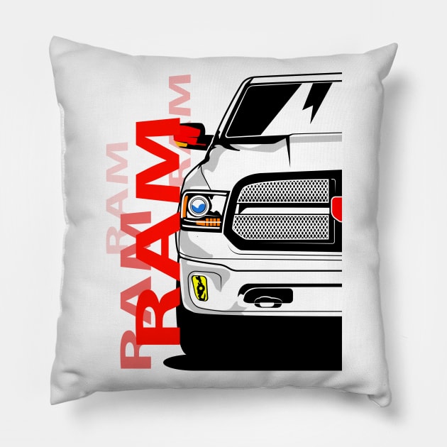 RAM 1500 2014 Pillow by gaplexio