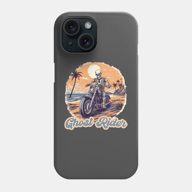 Skull Biker Phone Case by MerlinArt