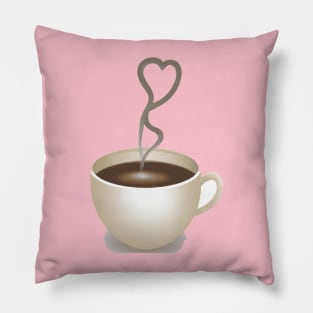 Coffee for both of us. Pillow