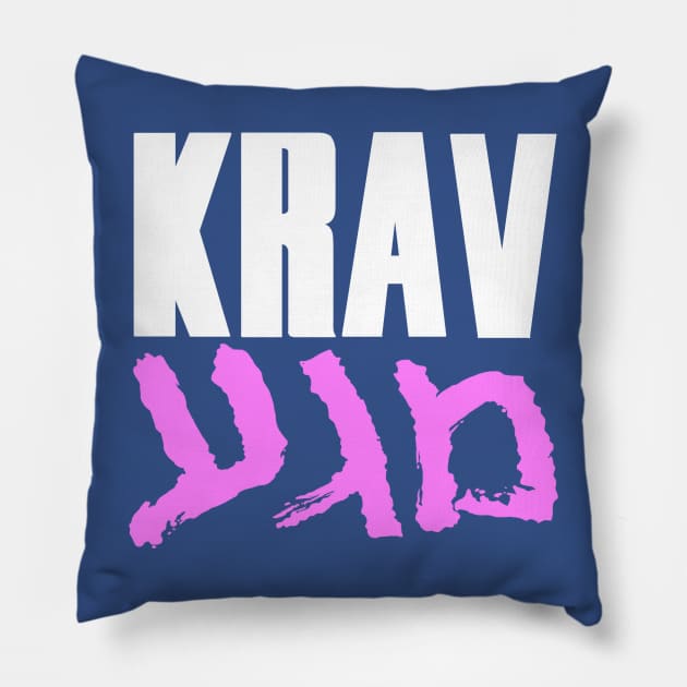 Krav Magakira - Pink v2 Pillow by Phobotech