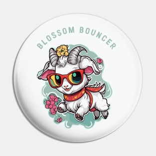 little baby goat blossum bouncer Pin