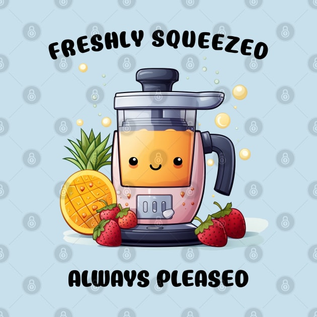 Fruit Juicer Freshly Squeezed Always Pleased Funny Health Novelty by DrystalDesigns