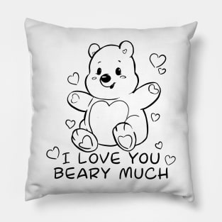 I love you beary much Pillow