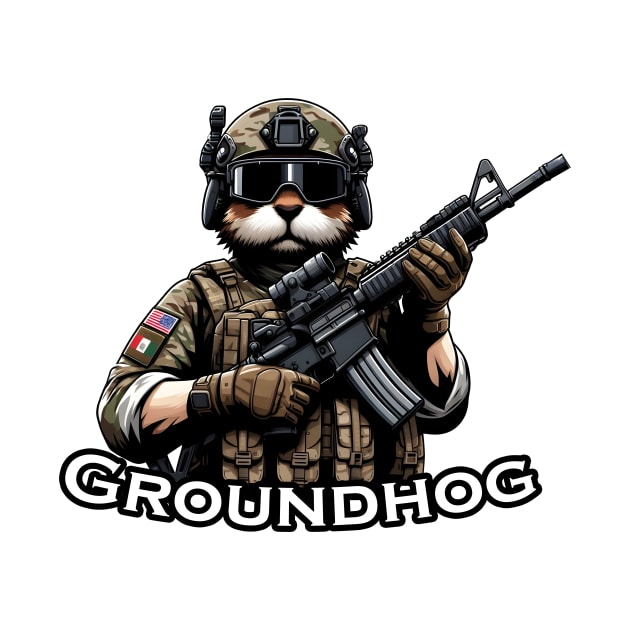 Tactical Groundhog by Rawlifegraphic