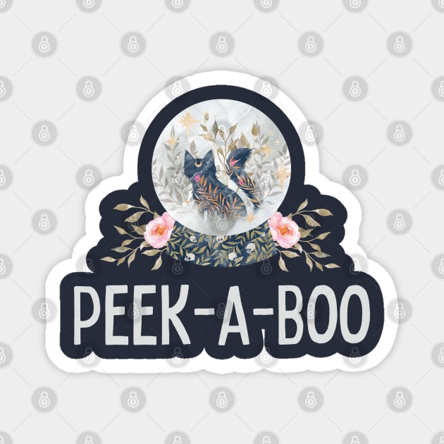 Crystal Ball Gift Peek-A-Boo Mama Witch Shirt Magnet by InnerMagic