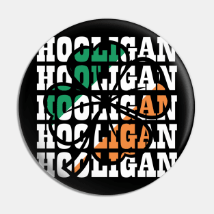 Irish Hooligan Lucky Shamrock St Patrick's Day Gift Pin