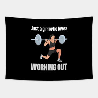 Just a girl who loves working out Tapestry