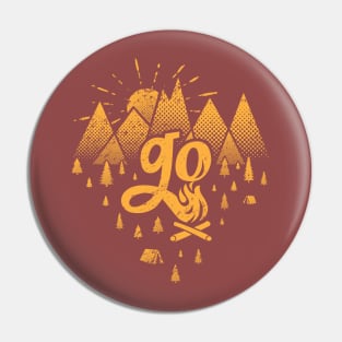 Go - One Color Pin